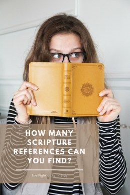 How many Scripture References can you find_